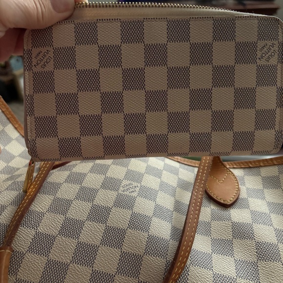 👜 Louis Vuitton Damier Azur Neverfull MM Set 🤍 - Picture 12 of 15